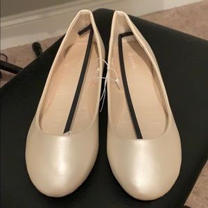 Bridal style flats from David’s bridal never worn